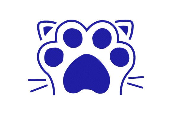 Cat Paw Embroidery Design