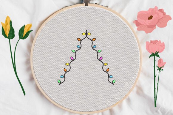 Christmas Light Embroidery