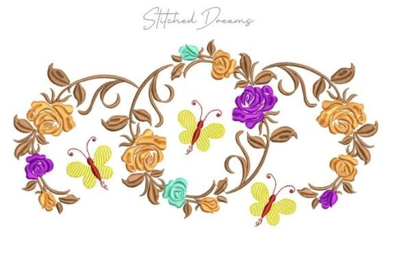 Flowers and Butterflies Embroidery Design Review