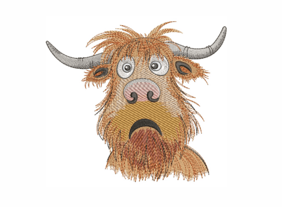 Funniest Cow Boy Embroidery