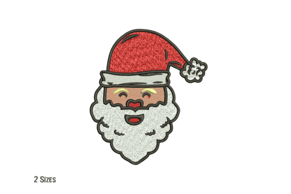 Santa Claus Face Embroidery Design