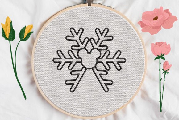 Snowflake Applique Embroidery