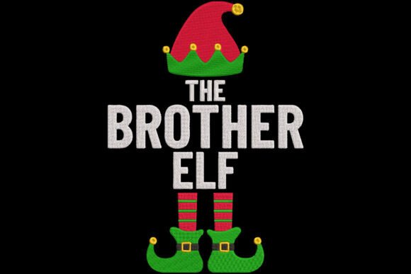The Brother Elf Christmas Embroidery