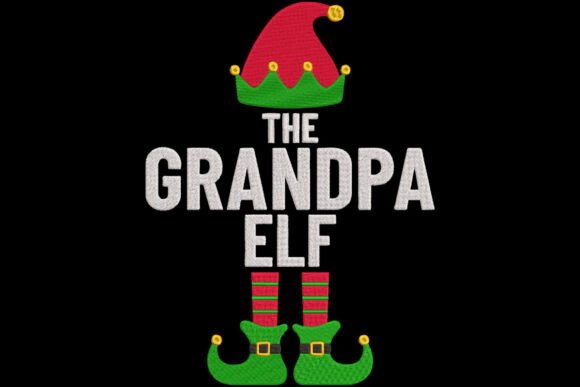 The Grandpa Elf Embroidery
