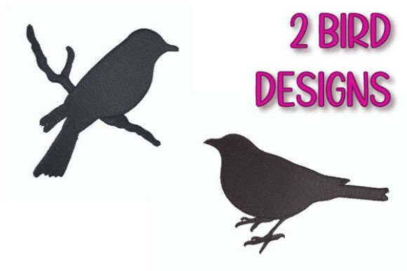 Two Birds Silhouette Embroidery Design Review